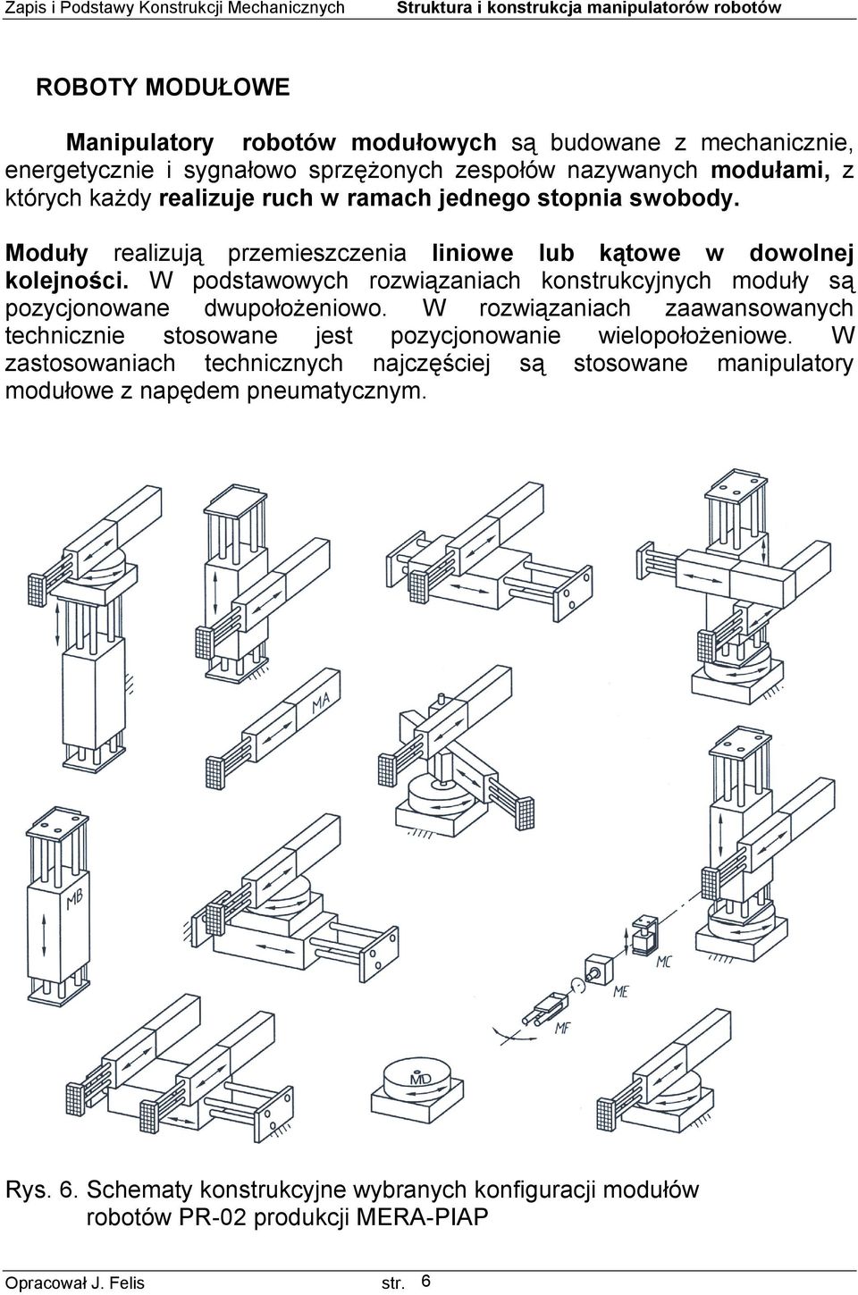 W podstawowych rozwiązaniach konstrukcyjnych moduły są pozycjonowane dwupołożeniowo.