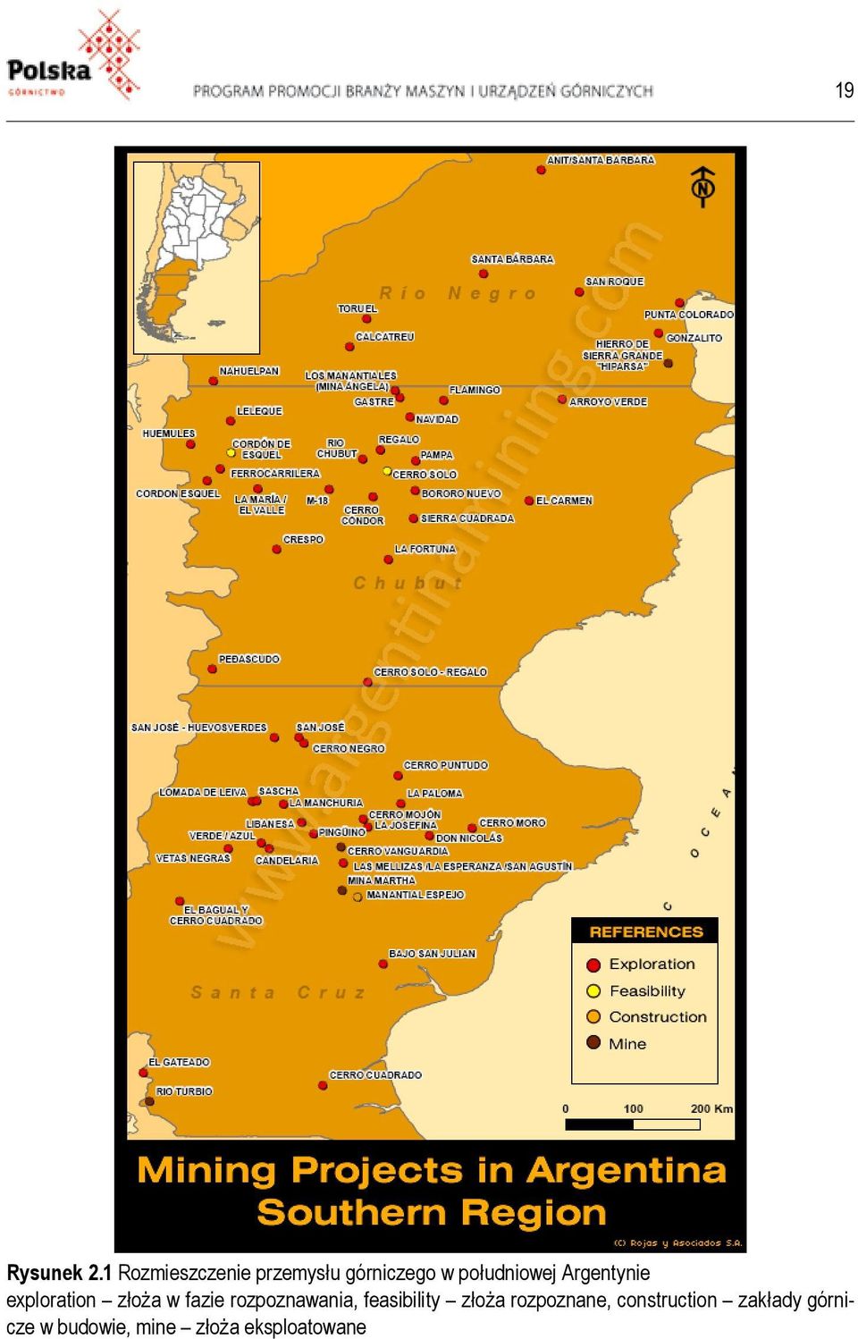 Argentynie exploration złoża w fazie rozpoznawania,