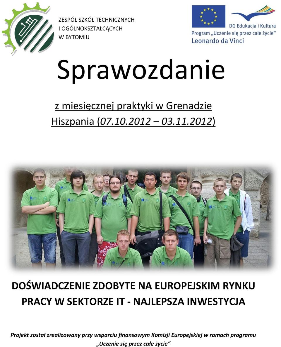 2012) DOŚWIADCZENIE ZDOBYTE NA EUROPEJSKIM RYNKU PRACY W SEKTORZE IT - NAJLEPSZA