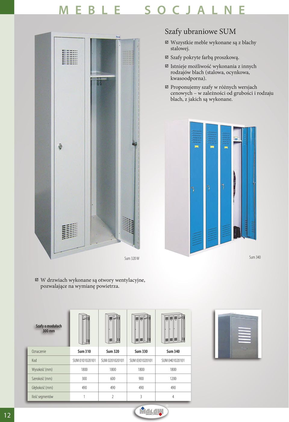 Proponujemy szafy w różnych wersjach cenowych w zależności od grubości i rodzaju blach, z jakich są wykonane.