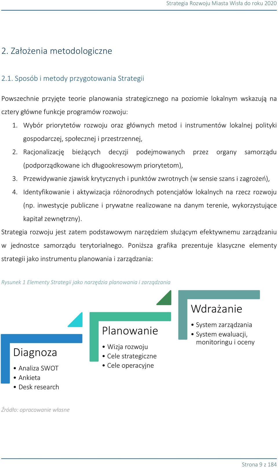 Wybór priorytetów rozwoju oraz głównych metod i instrumentów lokalnej polityki gospodarczej, społecznej i przestrzennej, 2.