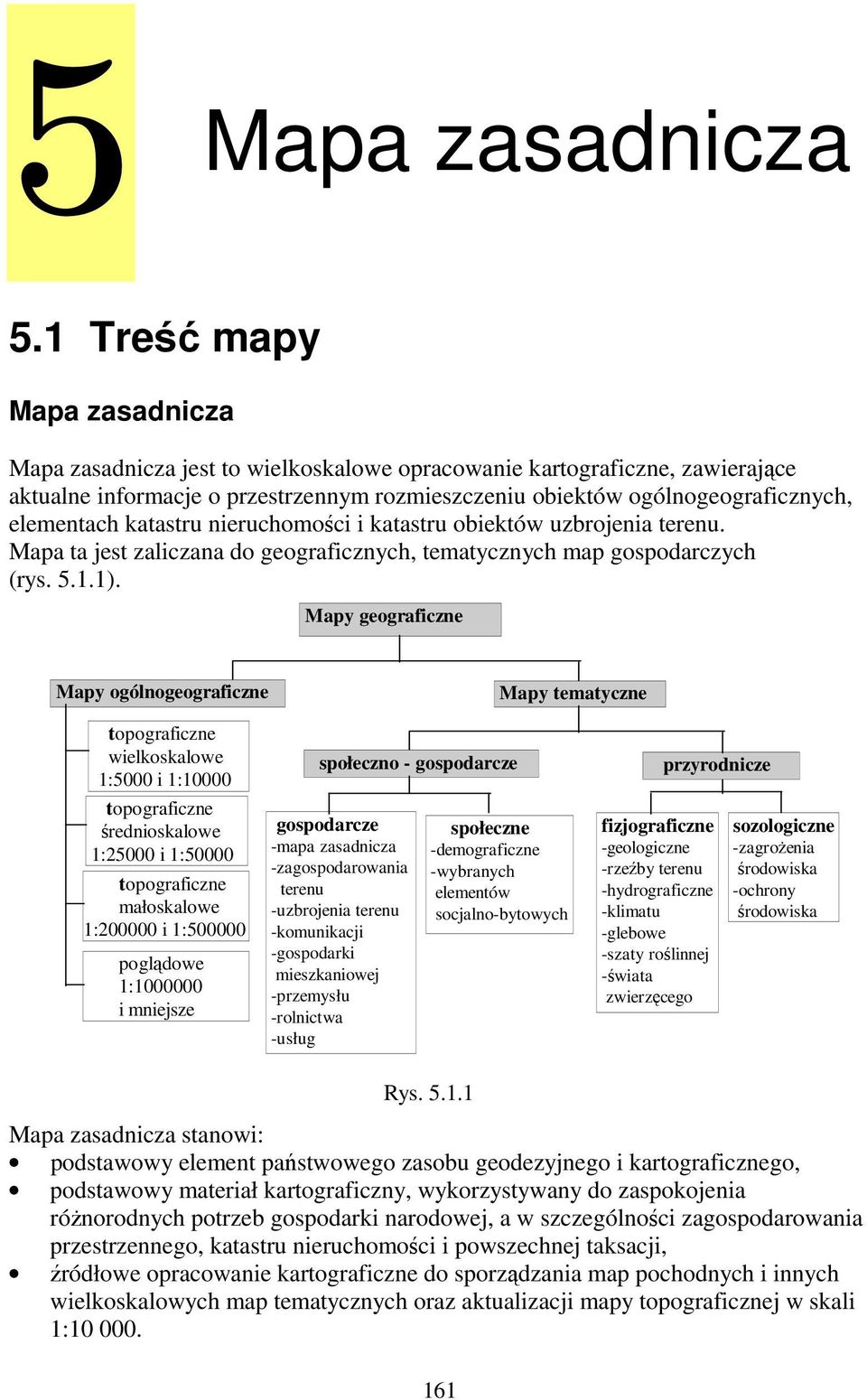 katastru nieruchomości i katastru obiektów uzbrojenia terenu. Mapa ta jest zaliczana do geograficznych, tematycznych map gospodarczych (rys. 5.1.1).