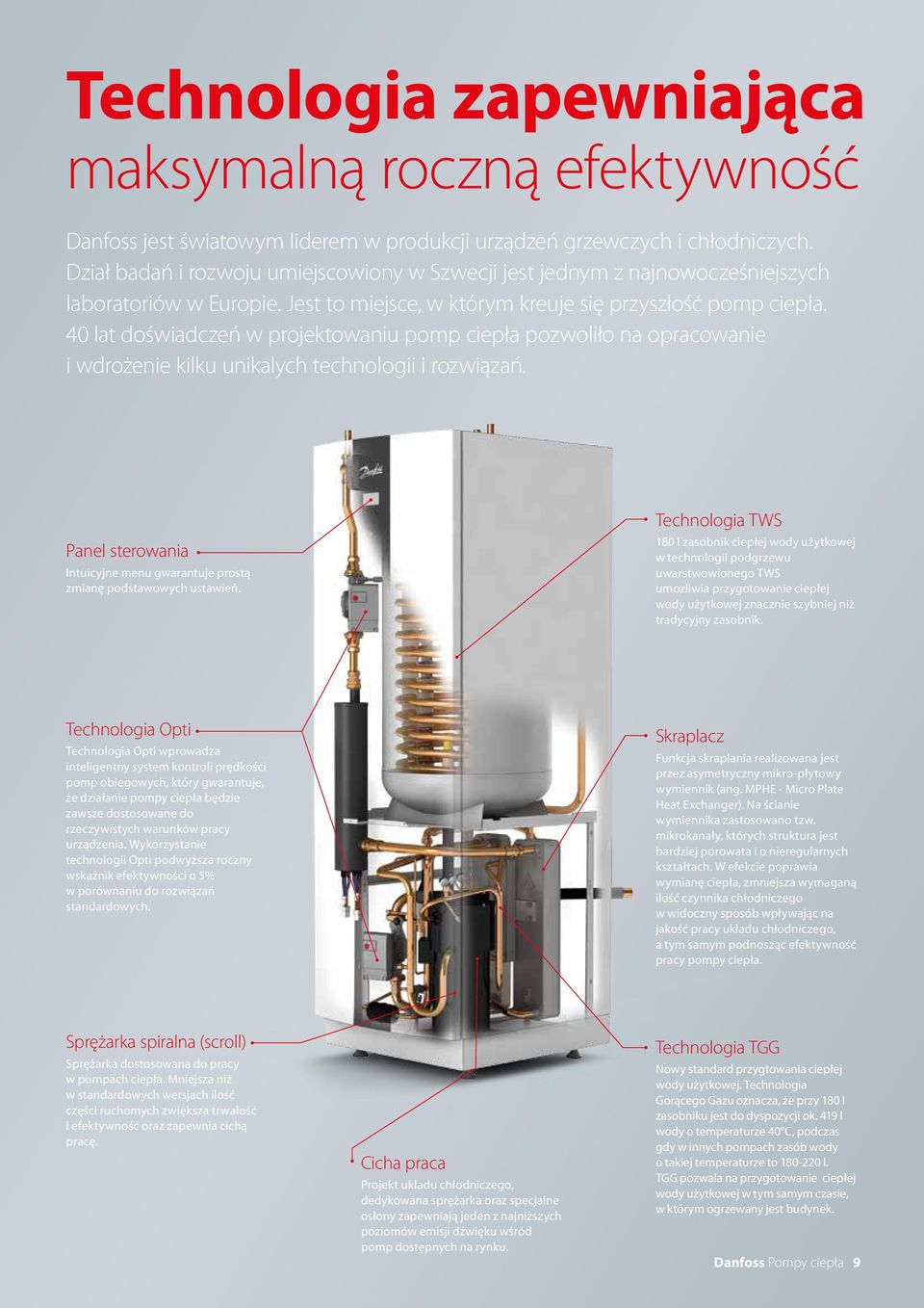 40 lat doświadczeń w projektowaniu pomp ciepła pozwoliło na opracowanie i wdrożenie kilku unikalych technologii i rozwiązań.