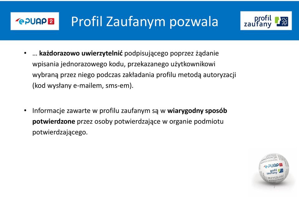 metodą autoryzacji (kod wysłany e-mailem, sms-em).