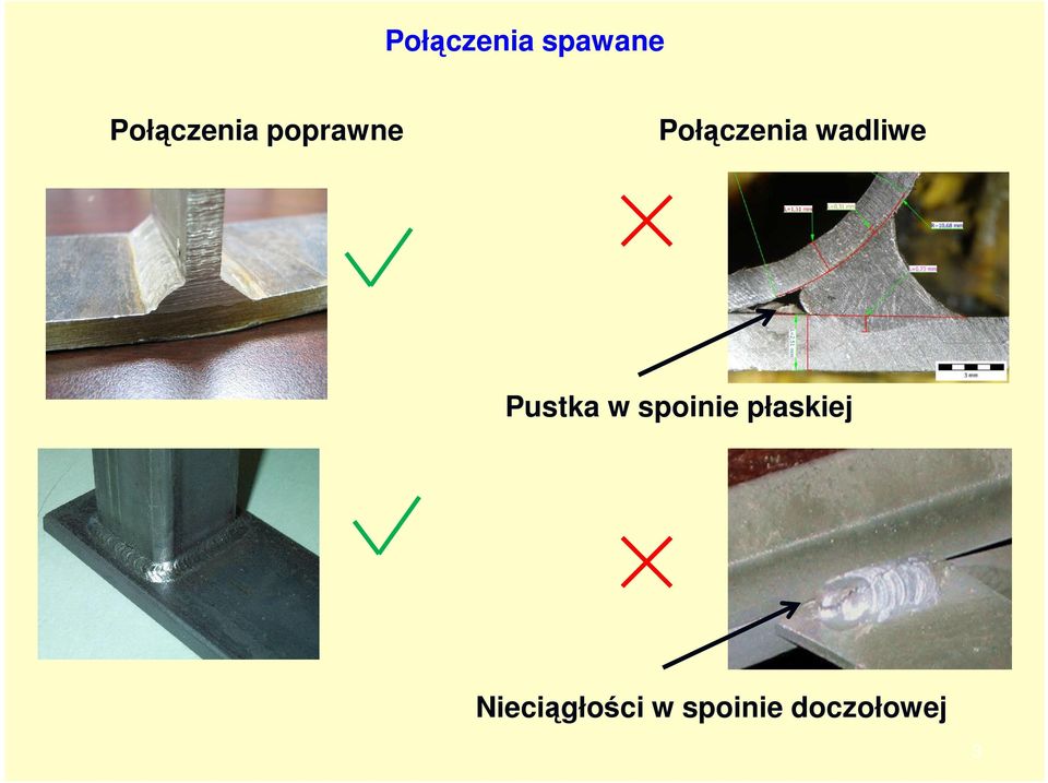 Pustka w spoinie płaskiej