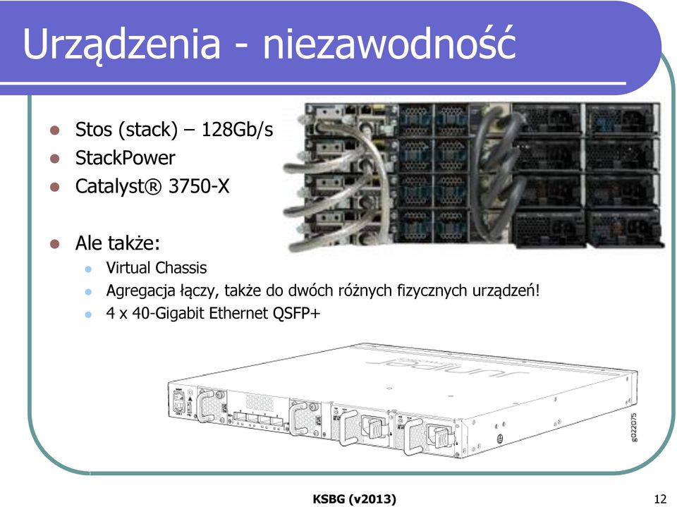 Chassis Agregacja łączy, także do dwóch różnych