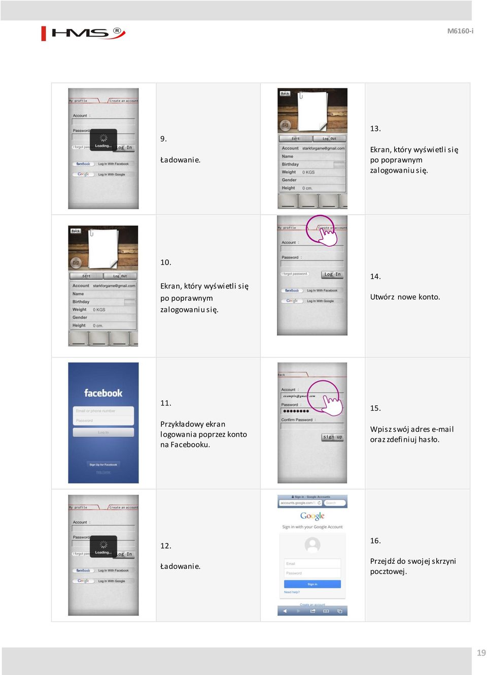 11. Przykładowy ekran logowania poprzez konto na Facebooku. 15.