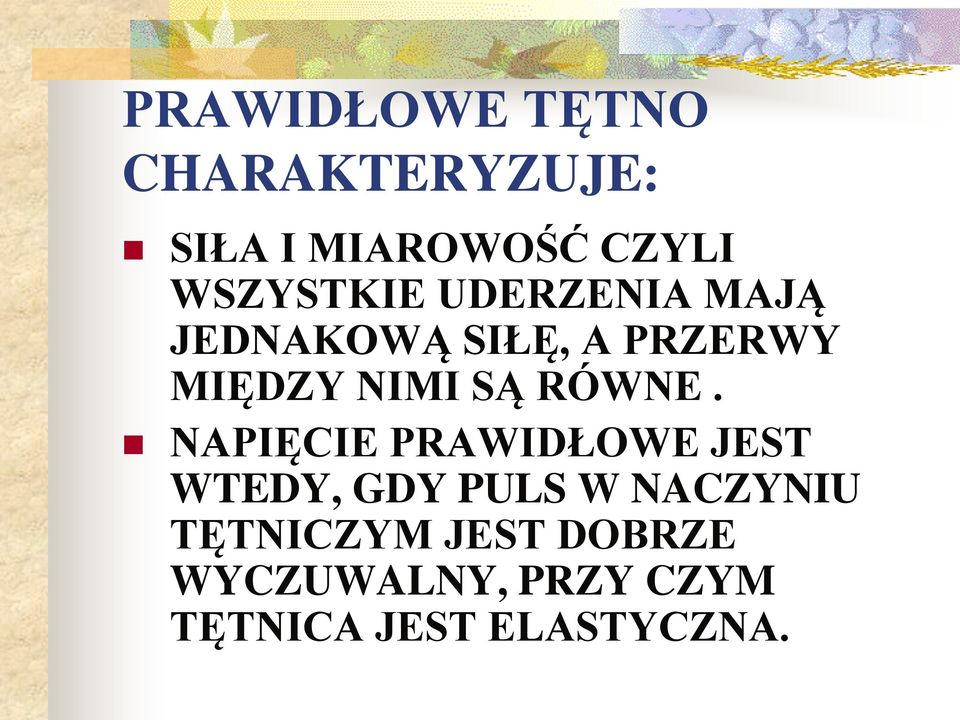 SĄ RÓWNE.