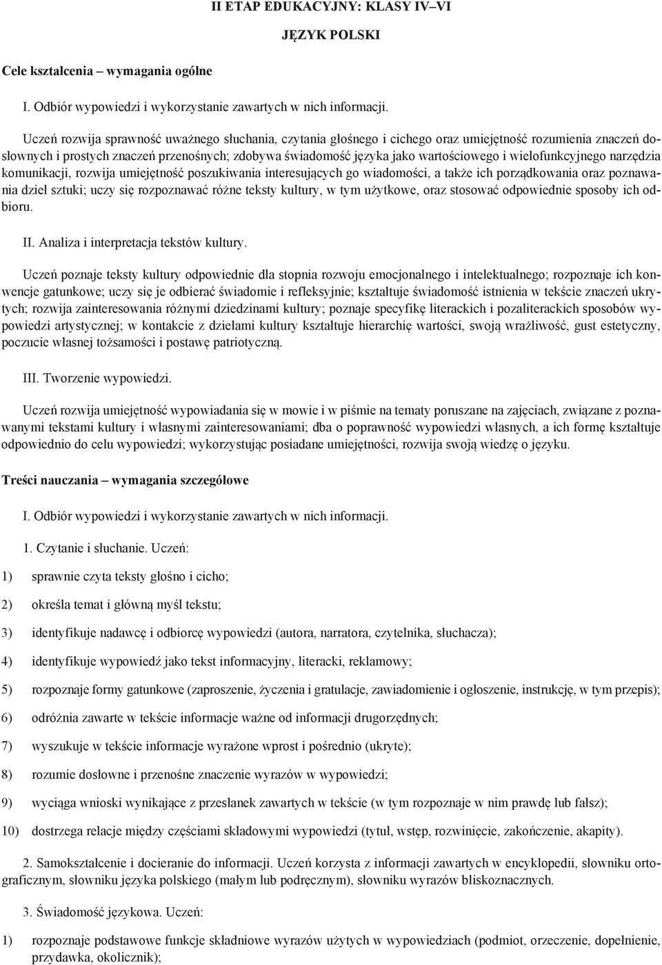 wielofunkcyjnego narzędzia komunikacji, rozwija umiejętność poszukiwania interesujących go wiadomości, a także ich porządkowania oraz poznawania dzieł sztuki; uczy się rozpoznawać różne teksty