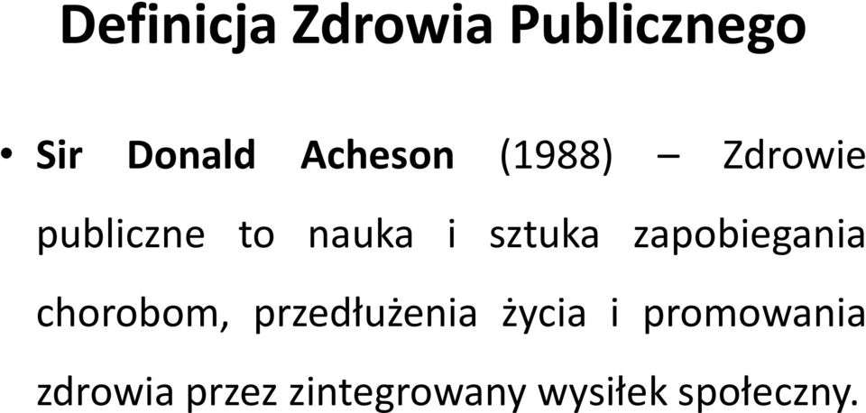 sztuka zapobiegania chorobom, przedłużenia