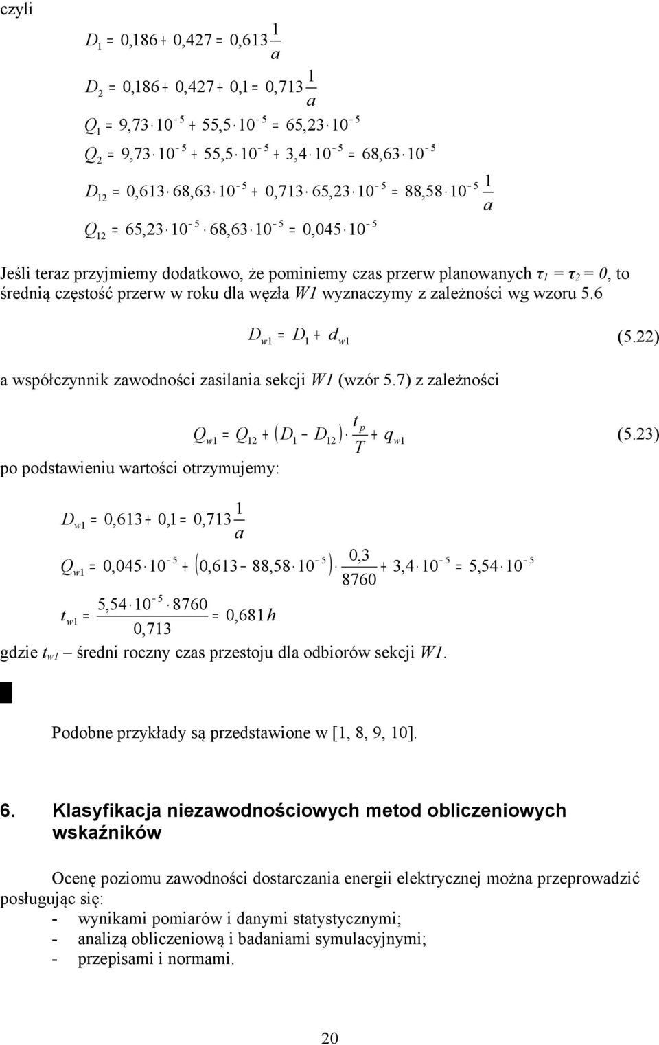 7) z zależności t p w ( ) qw (5.