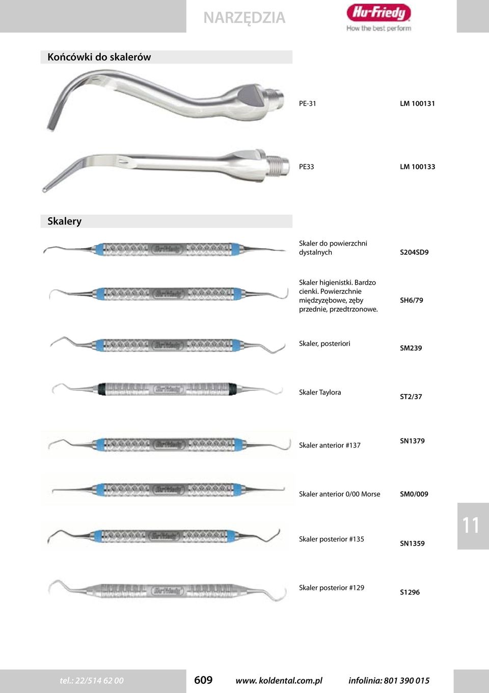 SH6/79 Skaler, posteriori SM239 Skaler Taylora ST2/37 Skaler anterior #7 SN79 Skaler anterior 0/00