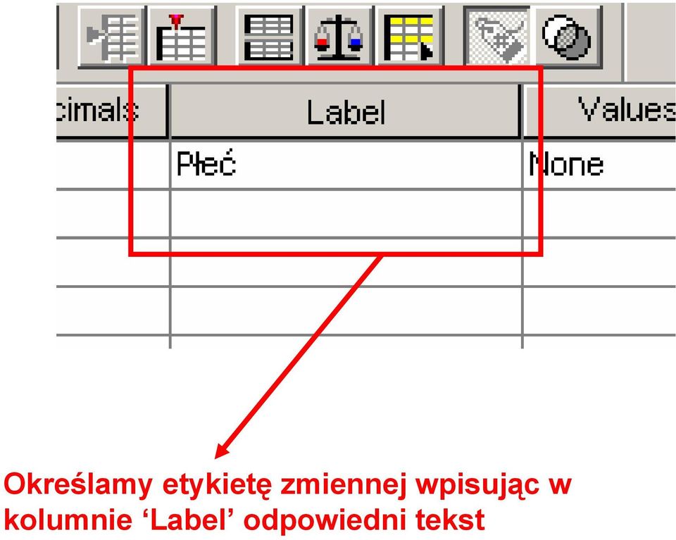 wpisując w