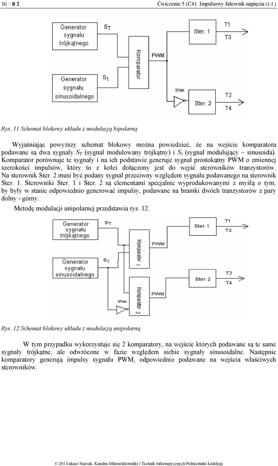 (sygnał modulujący sinusoida).