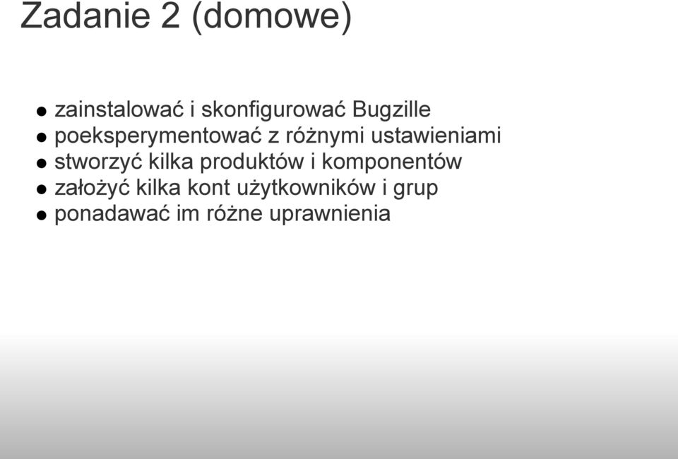 stworzyć kilka produktów i komponentów założyć