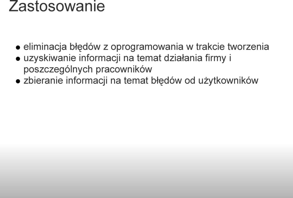 działania firmy i poszczególnych pracowników