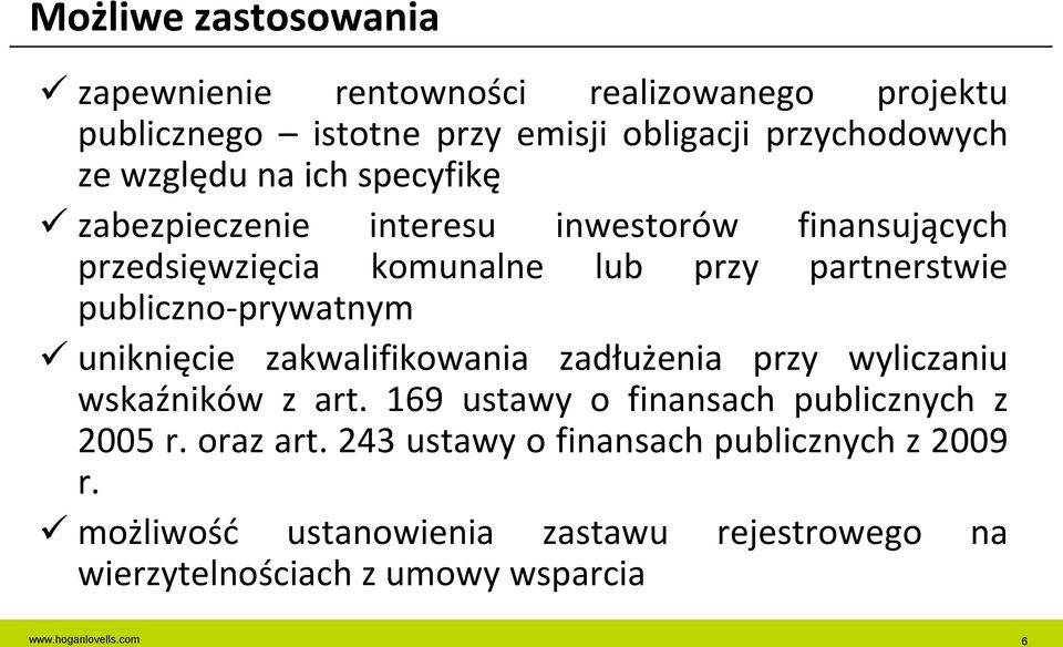 publiczno-prywatnym uniknięcie zakwalifikowania zadłużenia przy wyliczaniu wskaźników z art.