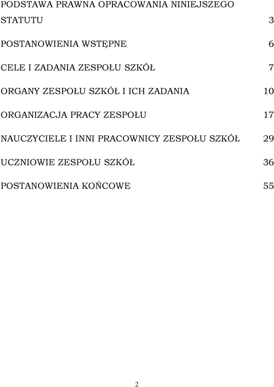 ZADANIA 10 ORGANIZACJA PRACY ZESPOŁU 17 NAUCZYCIELE I INNI