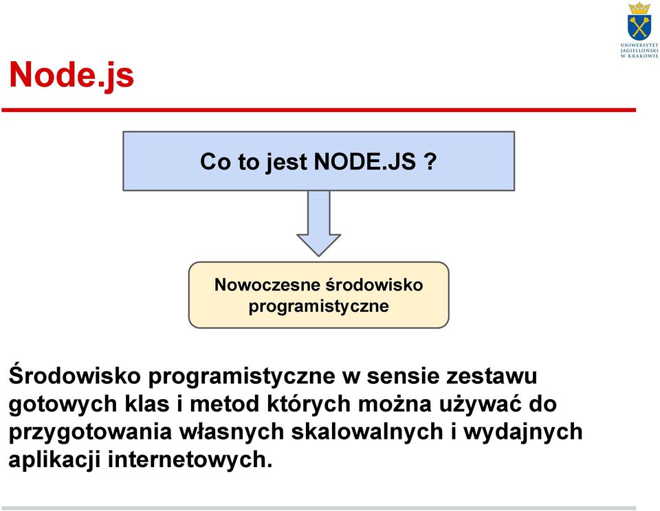 programistyczne w sensie zestawu gotowych klas i metod