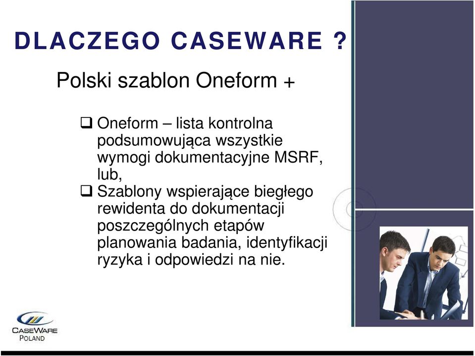 Szablony wspierające biegłego rewidenta do dokumentacji