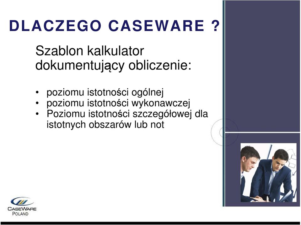 poziomu istotności wykonawczej Poziomu