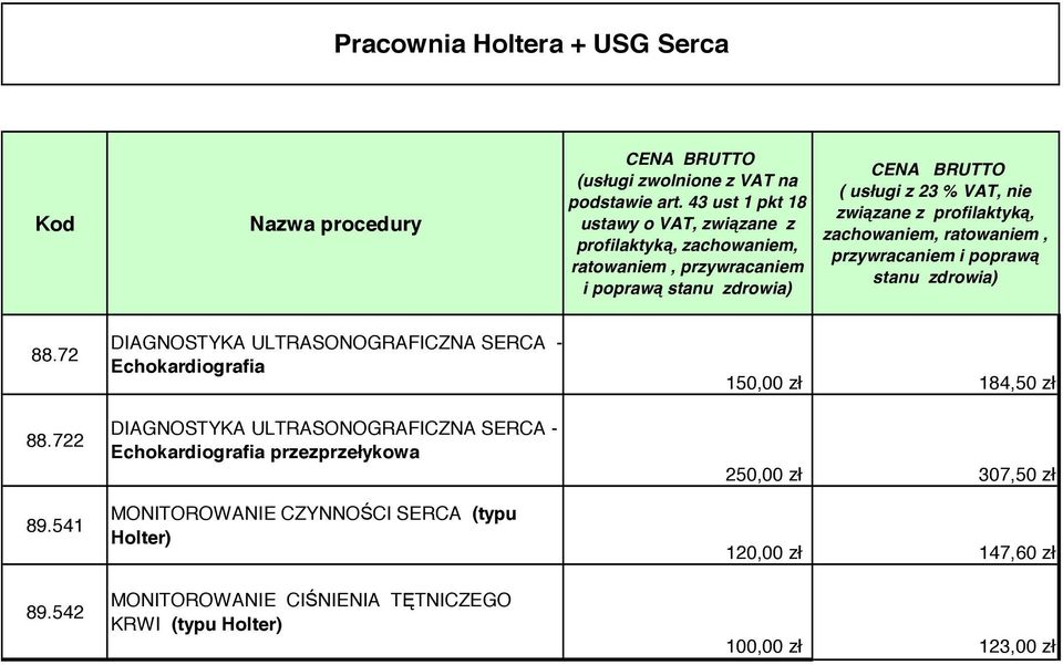 542 DIAGNOSTYKA ULTRASONOGRAFICZNA SERCA - Echokardiografia DIAGNOSTYKA ULTRASONOGRAFICZNA SERCA - Echokardiografia