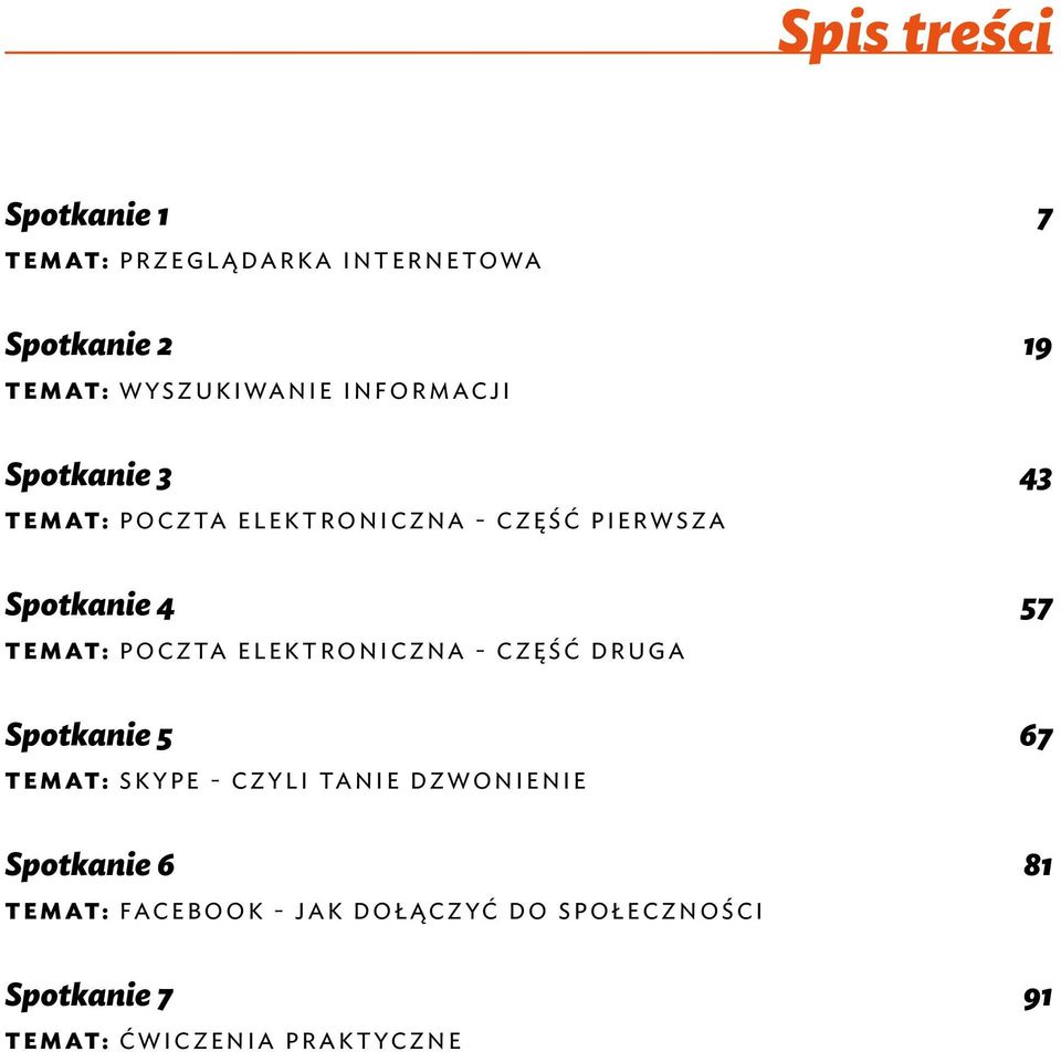 POCZTA ELEKTRONICZNA - CZĘŚĆ DRUGA Spotkanie 5 67 TEMAT: SKYPE - CZYLI TANIE DZWONIENIE