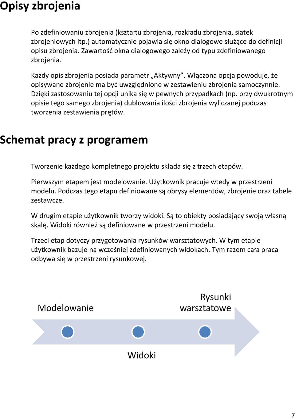 Włączona opcja powoduje, że opisywane zbrojenie ma być uwzględnione w zestawieniu zbrojenia samoczynnie. Dzięki zastosowaniu tej opcji unika się w pewnych przypadkach (np.