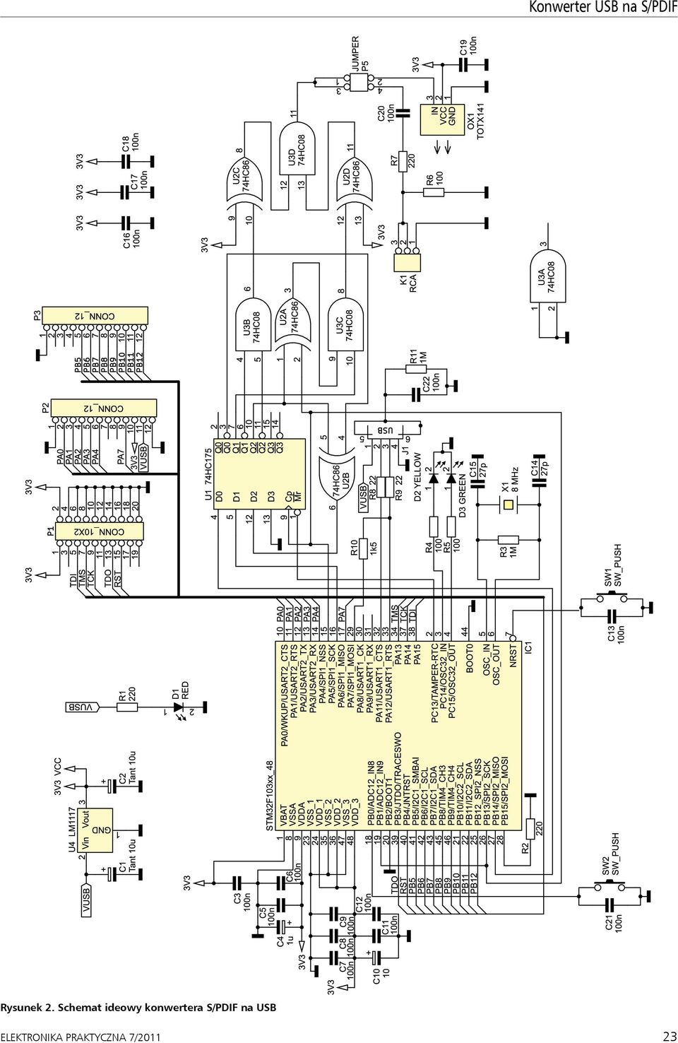 Schemat ideowy konwertera