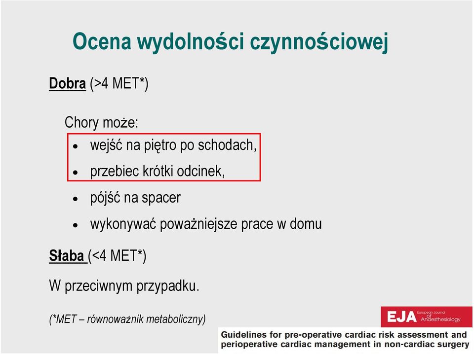 pójść na spacer wykonywać poważniejsze prace w domu Słaba