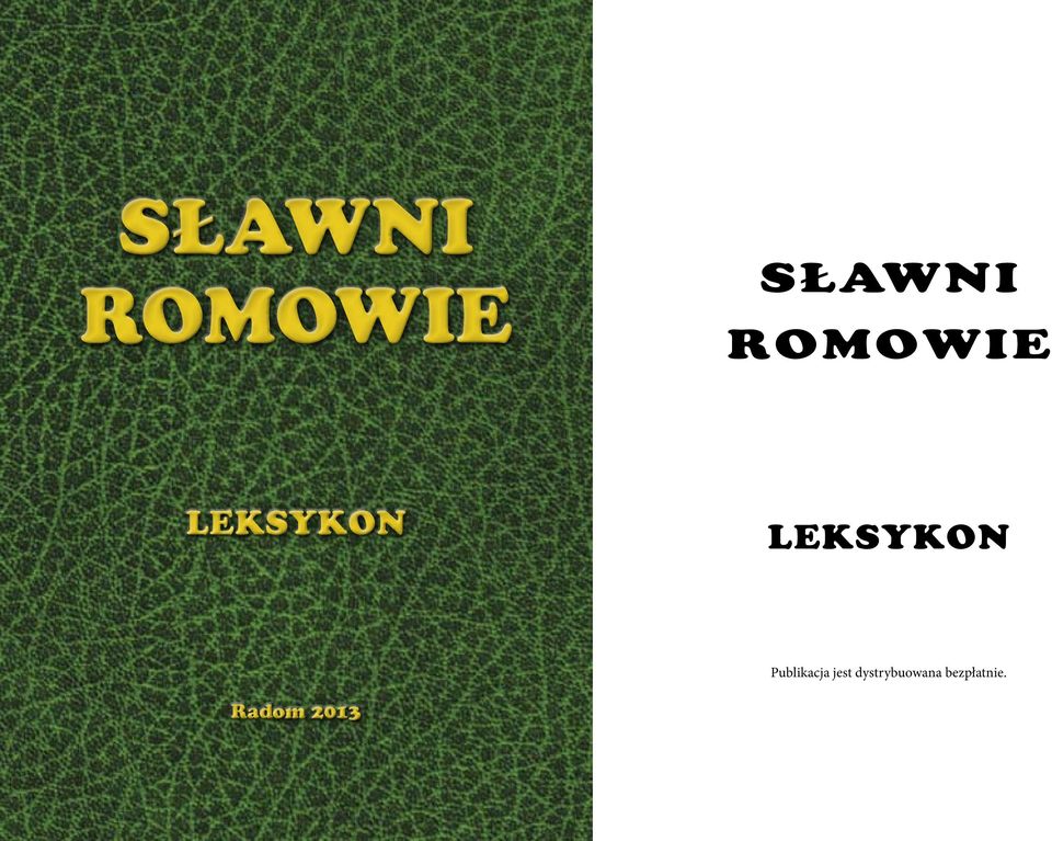 LEKSYKON Publikacja jest