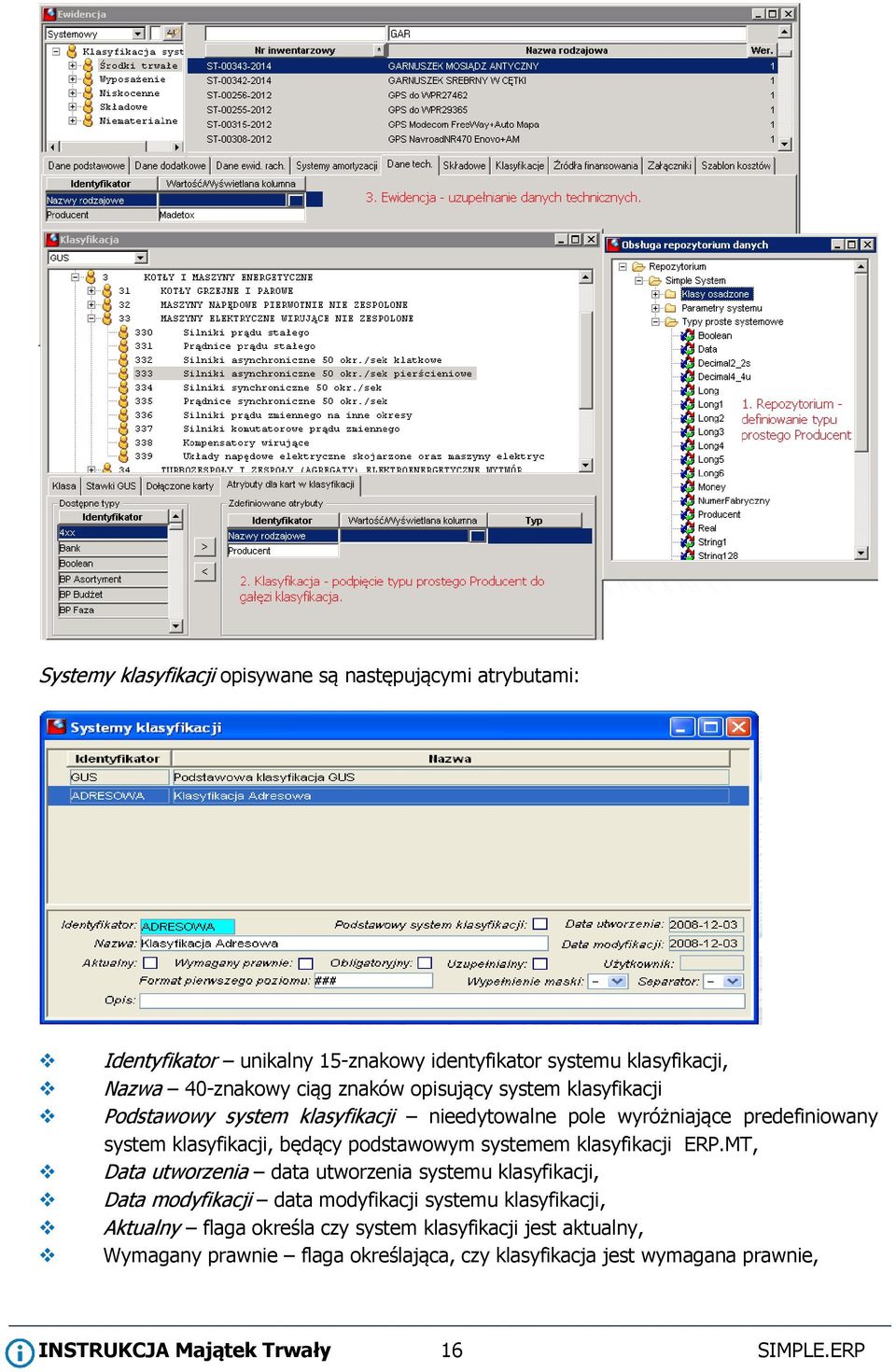 systemem klasyfikacji ERP.