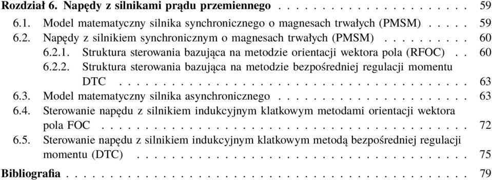 ....................................... 63 6.3. Model matematyczny silnika asynchronicznego...................... 63 6.4.