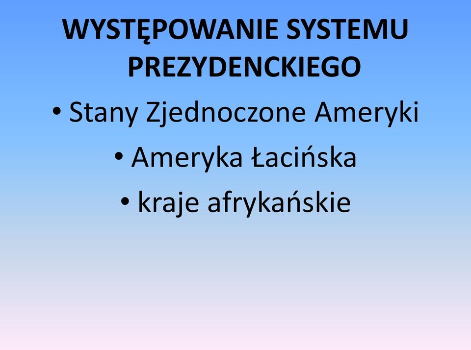 Zjednoczone Ameryki