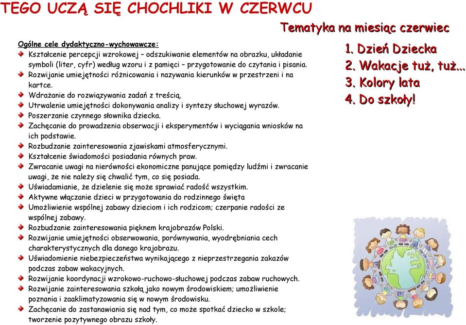 Utrwalenie umiejętności dokonywania analizy i syntezy słuchowej wyrazów. Poszerzanie czynnego słownika dziecka.