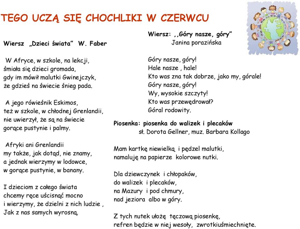 Afryki ani Grenlandii my także, jak dotąd, nie znamy, a jednak wierzymy w lodowce, w gorące pustynie, w banany.