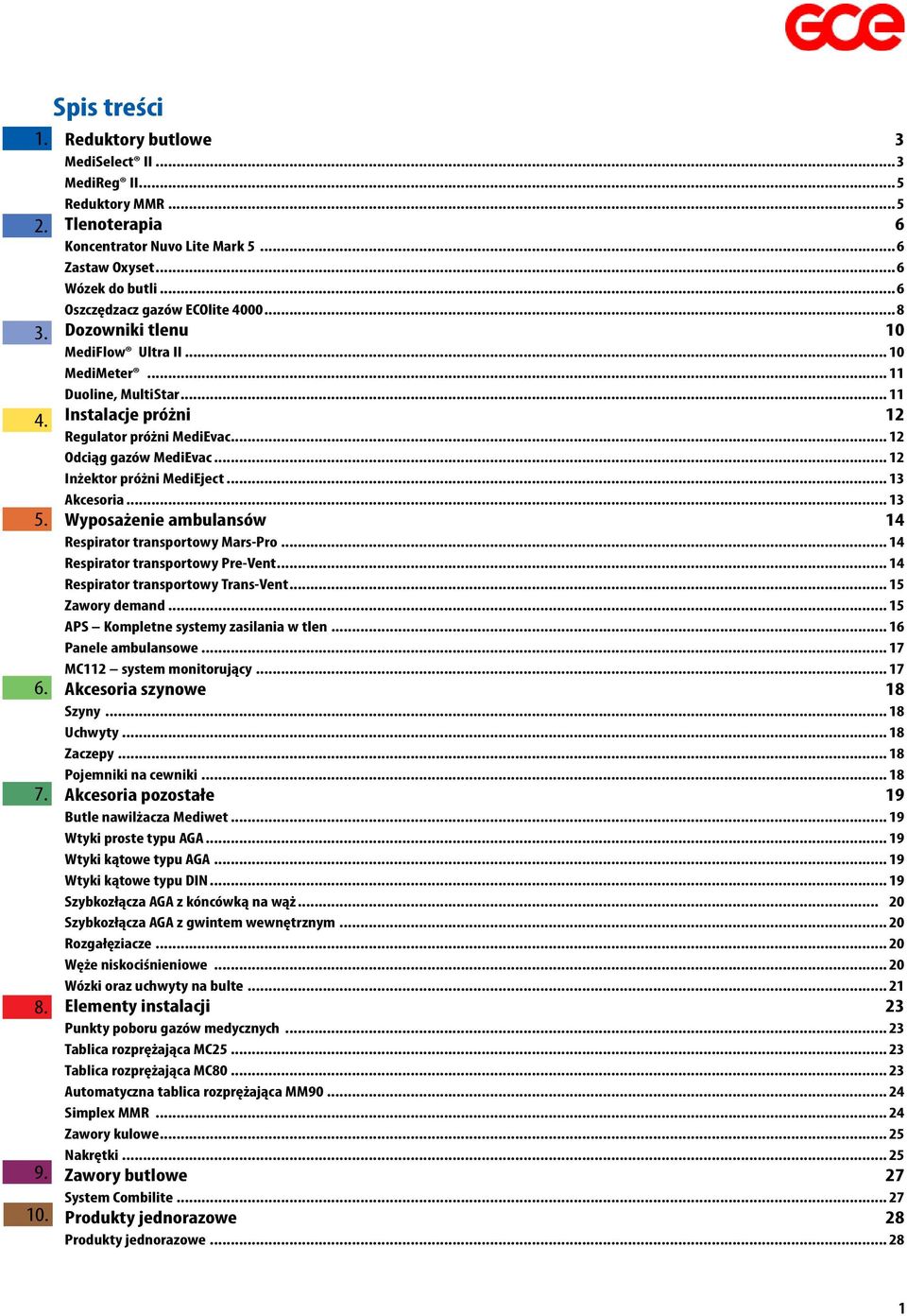 .. 12 Inżektor próżni MediEject... 13 Akcesoria... 13 Wyposażenie ambulansów 14 Respirator transportowy Mars-Pro... 14 Respirator transportowy Pre-Vent... 14 Respirator transportowy Trans-Vent.