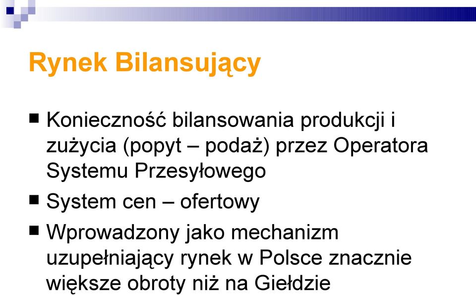 Przesyłowego System cen ofertowy Wprowadzony jako