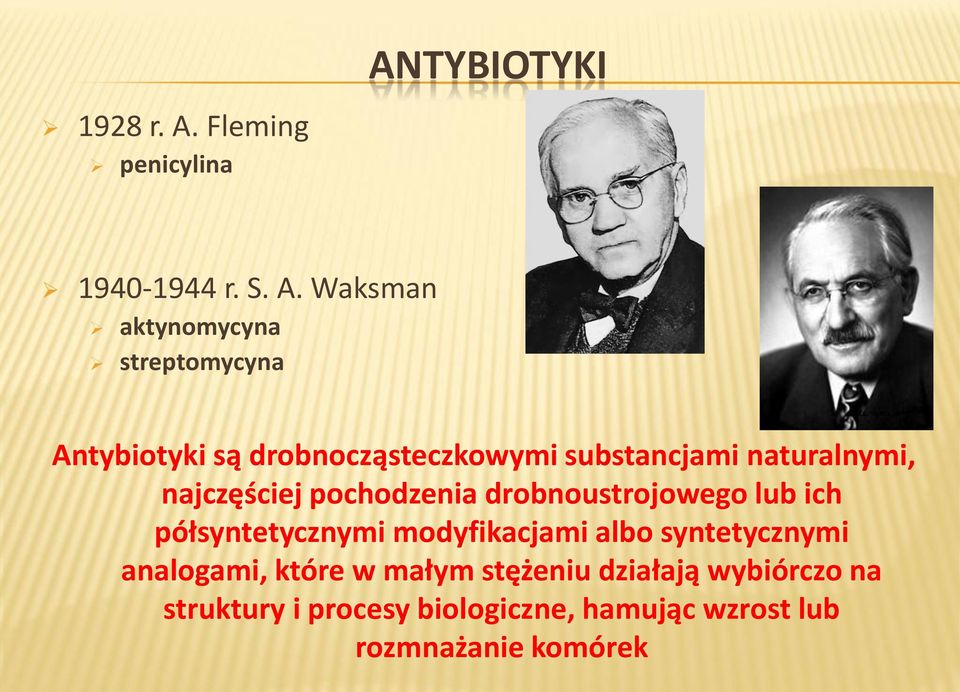TYBIOTYKI 1940-1944 r. S. A.