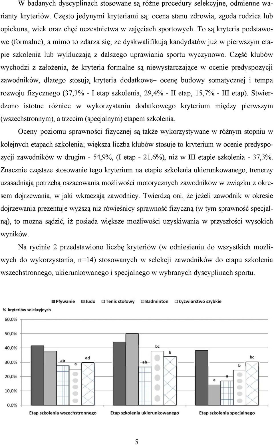 To są kryteria podstawowe (formalne), a mimo to zdarza się, że dyskwalifikują kandydatów już w pierwszym etapie szkolenia lub wykluczają z dalszego uprawiania sportu wyczynowo.