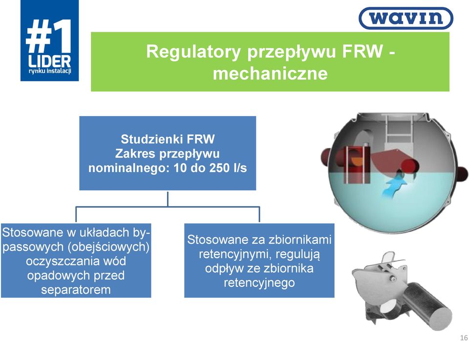 bypassowych (obejściowych) oczyszczania wód opadowych przed