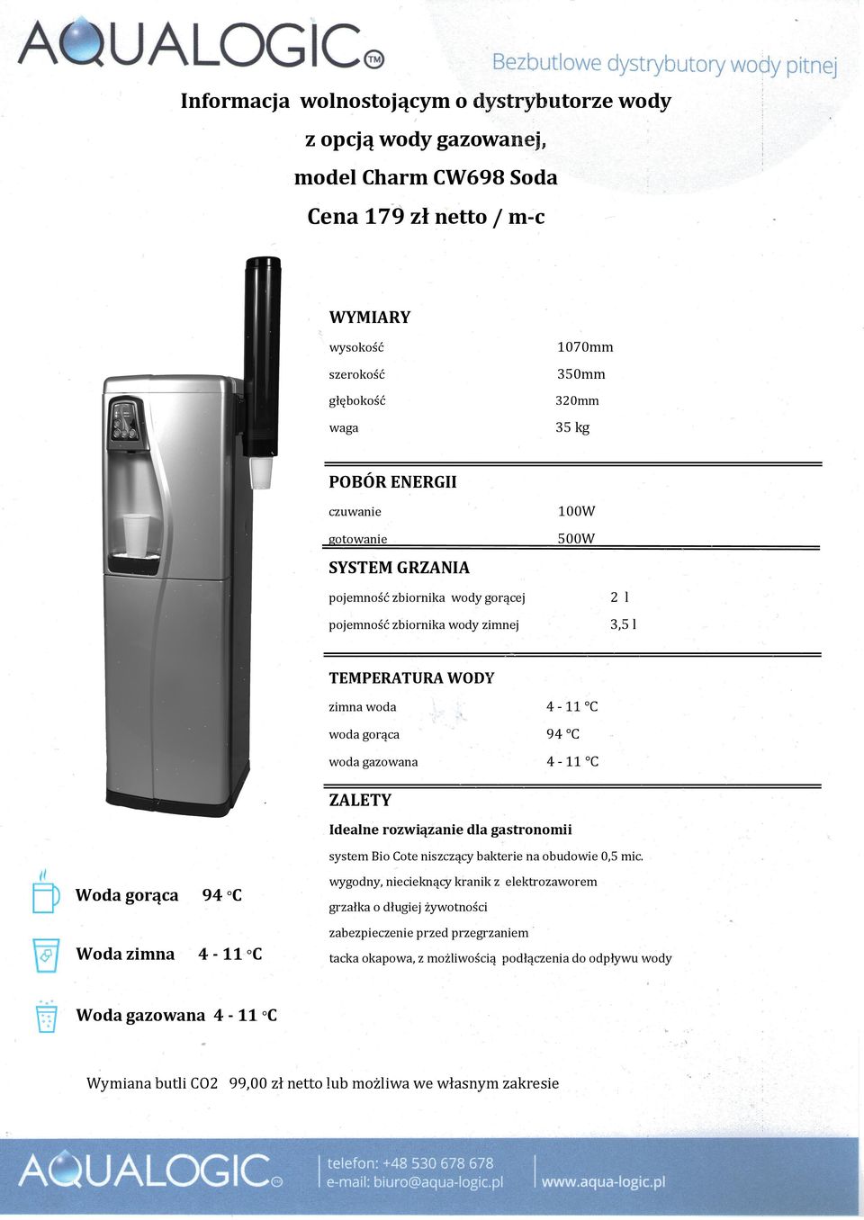 rozwiązanie dla gastronomii system Bio Cote niszczący bakterie na obudowie 0,5 mic.