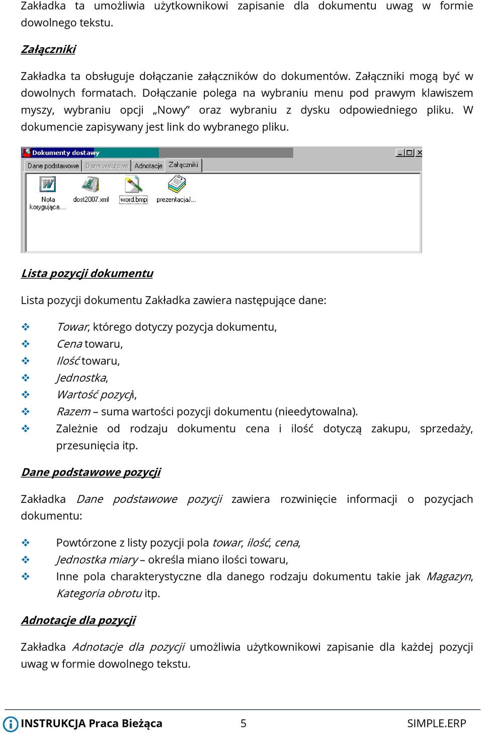 W dokumencie zapisywany jest link do wybranego pliku.