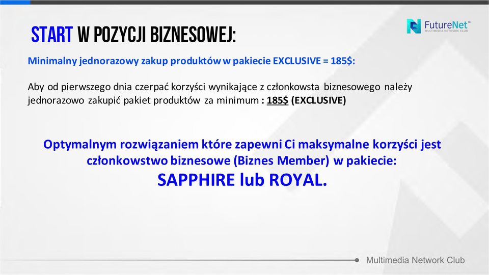 zakupić pakiet produktów za minimum : 185$ (EXCLUSIVE) Optymalnym rozwiązaniem które zapewni Ci