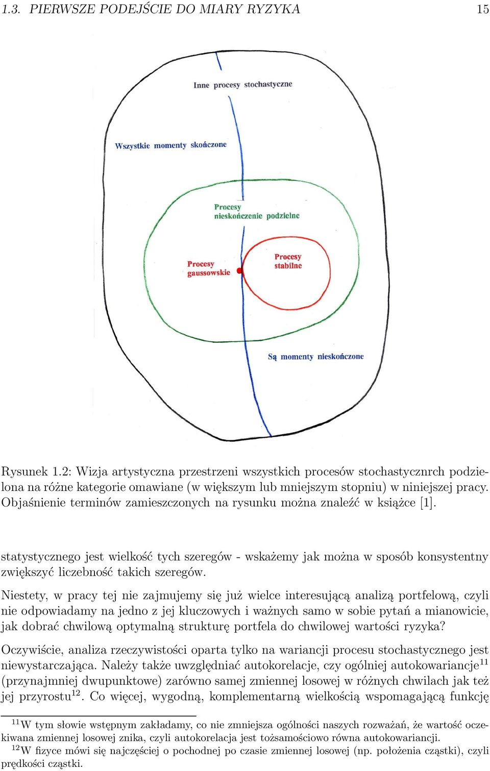 Objaśnienie terminów zamieszczonych na rysunku można znaleźć w książce [1]. statystycznego jest wielkość tych szeregów - wskażemy jak można w sposób konsystentny zwiększyć liczebność takich szeregów.