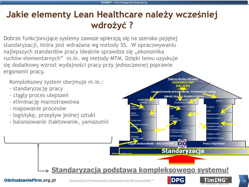 W opracowywaniu najlepszych standardów pracy idealnie sprawdza się ekonomika ruchów elementarnych m.in. wg metody MTM.