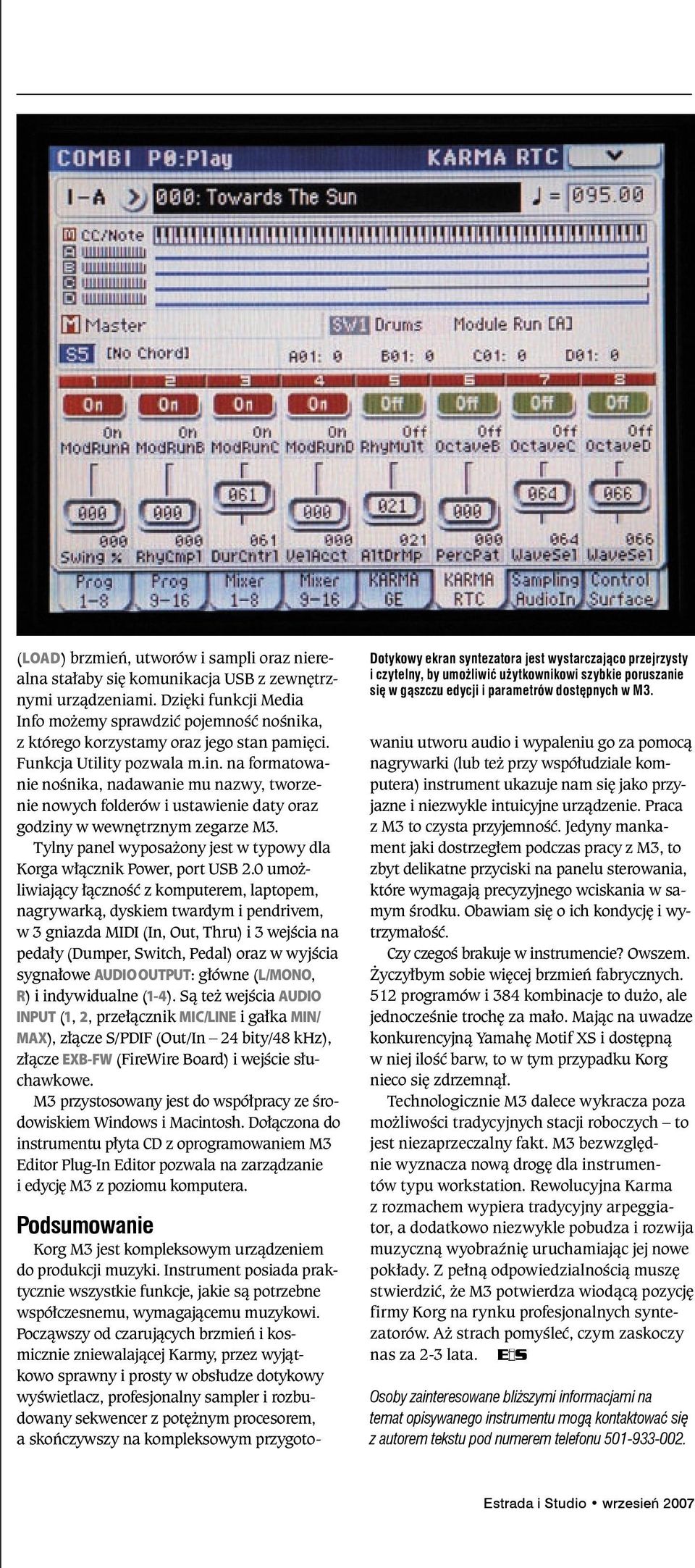 na formatowanie nośnika, nadawanie mu nazwy, tworzenie nowych folderów i ustawienie daty oraz godziny w wewnętrznym zegarze M3.