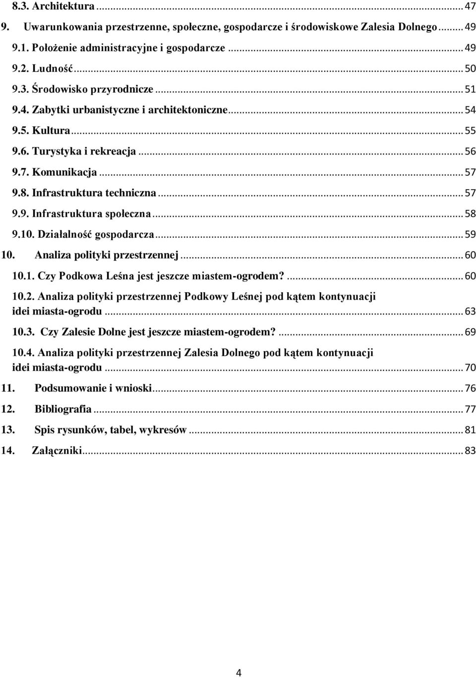 .. 58 9.10. Działalność gospodarcza... 59 10. Analiza polityki przestrzennej... 60 10.1. Czy Podkowa Leśna jest jeszcze miastem-ogrodem?... 60 10.2.