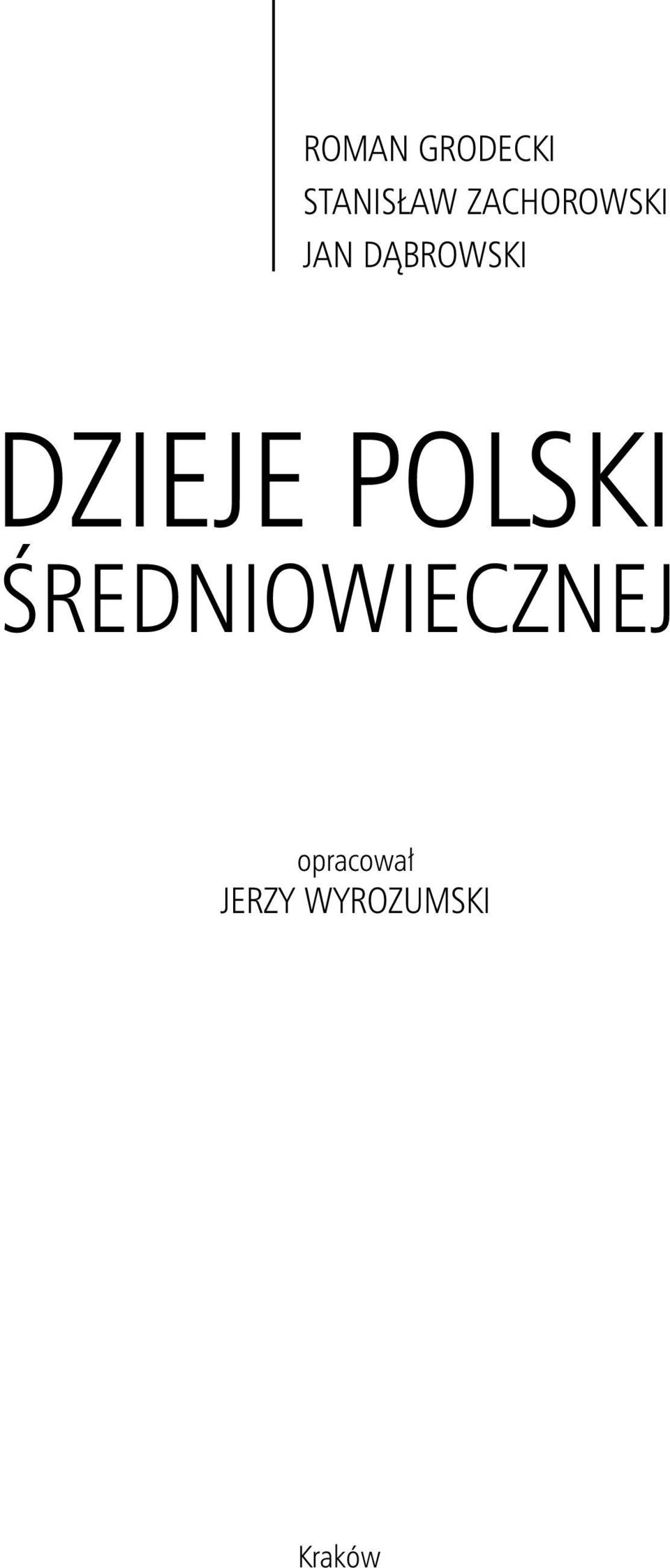 DZIEJE POLSKI