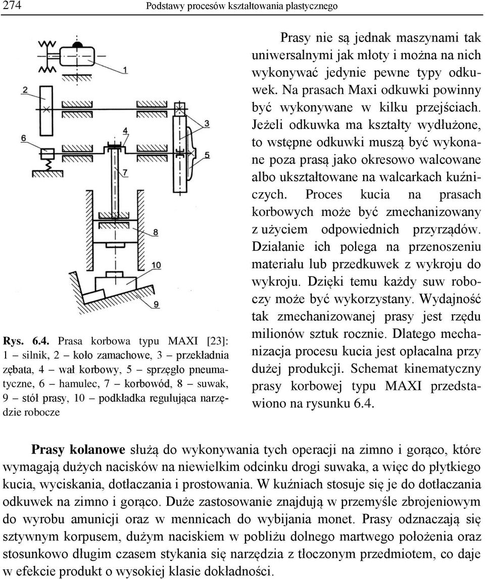 Na prasach Maxi odkuwki powinny być wykonywane w kilku przejściach.